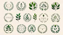 design minimalist line art botanical boho logo