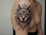 create a black and white tattoo design
