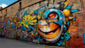 create unique street art graffiti collage