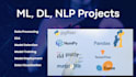 do ai, machine learning, deep learning and nlp projects using python