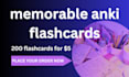 make effective and educational anki flashcards for urgent studies