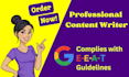 write SEO optimized web content and blog posts