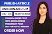 write and publish article linkedin,com and medium,com premium guest post
