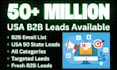 do b2b lead generation, 50 million usa state wise business email list