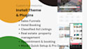 install plugin theme build websites funnels, booking, listings, and more
