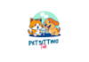 design cool modern pet sitting dog walking logo