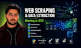 do python web scraping, data extraction and custom web scraper