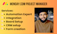 do project management with monday com and monday CRM expert