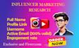 find best youtube and instagram influencer huge database
