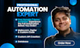 be your automation expert, custom code, make and zapier