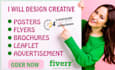 design printable flyer, poster, leaflet or brochure in 24 hours