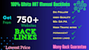 build manual mix backlinks, high quality dofollow SEO links building
