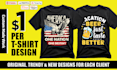 do bulk t shirt designs for merch, printful, etsy, teespring