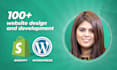 develop shopify and wordpres website ecommerce store speed optimization