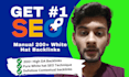 boost your SEO rankings with 200 high quality white hat backlinks