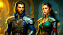 draw a dnd character design and dnd character art