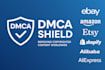 send dmca takedown notice to amazon,ebay,etsy,shopify,aliexpress,alibaba,temu