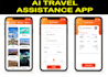 build ai travel assistant app ai flight assistant app travelling app flight app