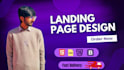 design HTML CSS javascript landing page and website