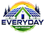design modern solar panel logo
