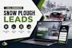 generate snow plough leads snow removal leads lawn care leads moving snow leads