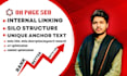 do internal linking silo structure and anchor text