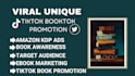 do viral tiktok booktok promotion, ebook marketing, amazon kdp video ads