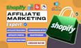 setup shopify store affiliate marketing program cj goaffpro uppromote refersion
