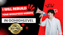 rebuild your wordpress website into gohighlevel