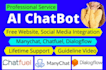 do 3d model with chatbot, manychat chatfuel tidio twilio botpress for business