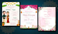 create indian wedding invitation card and video