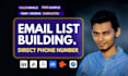 build targeted b2b leads with verified emails and direct numbers