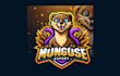 create a custom mongoose mascot logo for your company