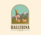 design unique ballerina farm logo