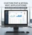 custom PHP and mysql mvc web applications