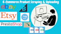 scrape and import products from woocommerce to shopify or shopify to woocommerce