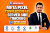 setup meta pixel, facebook conversion API, server site tracking  via GTM