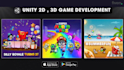do unity 2d and 3d game development for pc , mobile