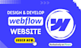 design webflow website with custom webflow design