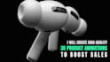 create scroll stopping 3d product animation for your product