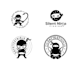 design luxury ninja logo