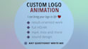 create unique professional logo animation and video intro fast