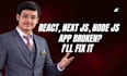fix react, next js and node js bugs, api errors and build issues