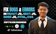 fix react nextjs nodejs bugs and javascript errors fast