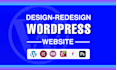 build wordpress website development, design, redesign, clone, wordpress website