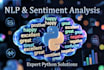 do nlp text analysis and sentiment analysis in python