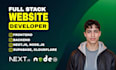 create a modern, responsive website using next js
