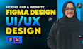 do website UI UX design, app design, figma design, website mockup