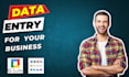 do data entry, copy past, web research, ms office,  b2b lead
