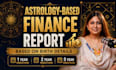 analyse and prepare finance report with 2 years prediction for you
